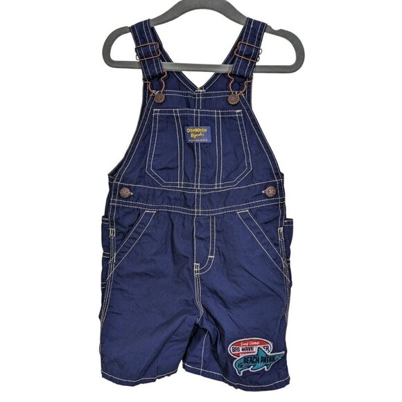 OshKosh B’gosh Other - Baby Shorts Overalls Osh Kosh B’gosh 18 Months Dark Blue Lightweight Cotton